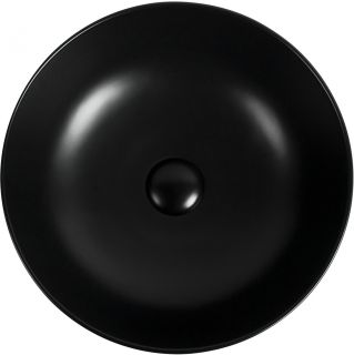 Раковина накладная Aquanet Moon-1-MB 245827 42 см чёрный матовый